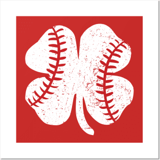 Baseball St Patrick's Day Shamrock Gift Tee Posters and Art